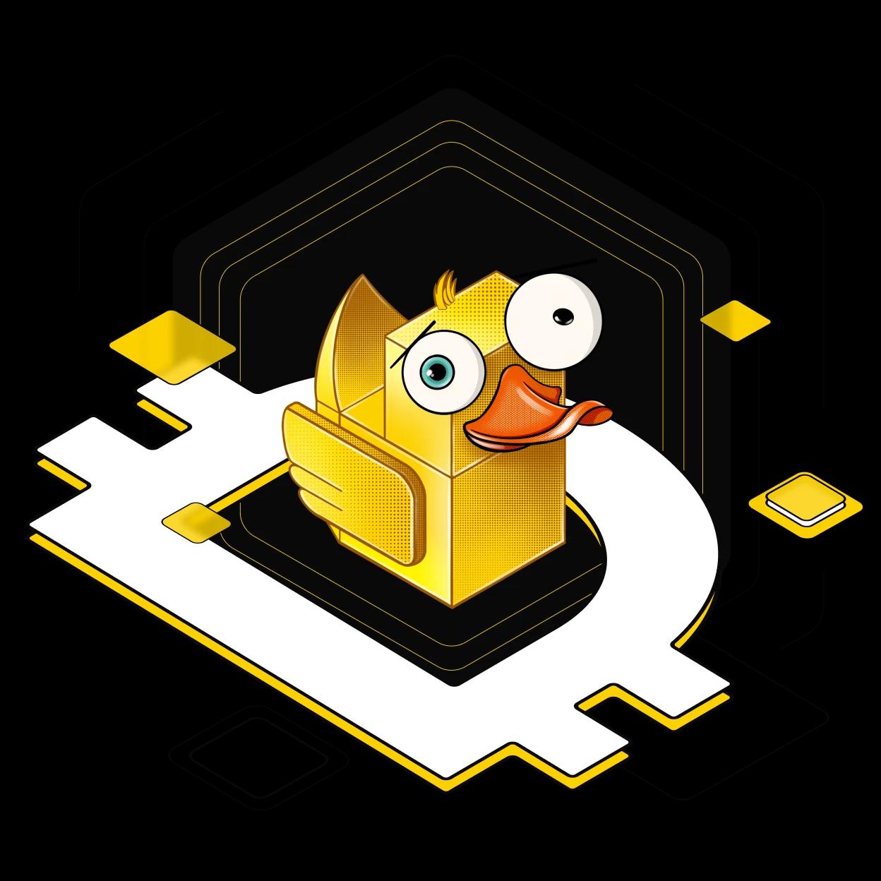 The Yellow duck represents Duckies canary network